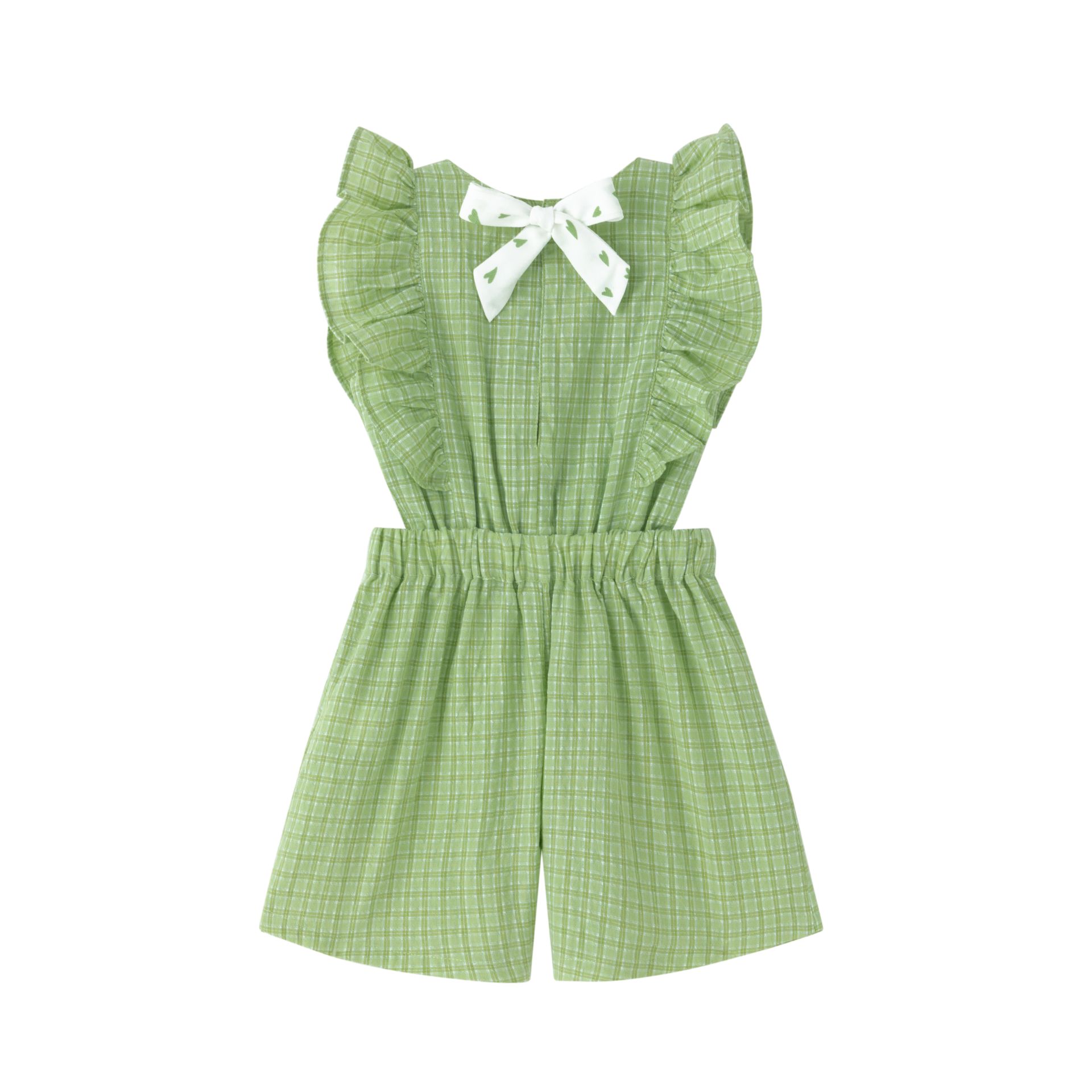 combishort cérémonie enfant verte