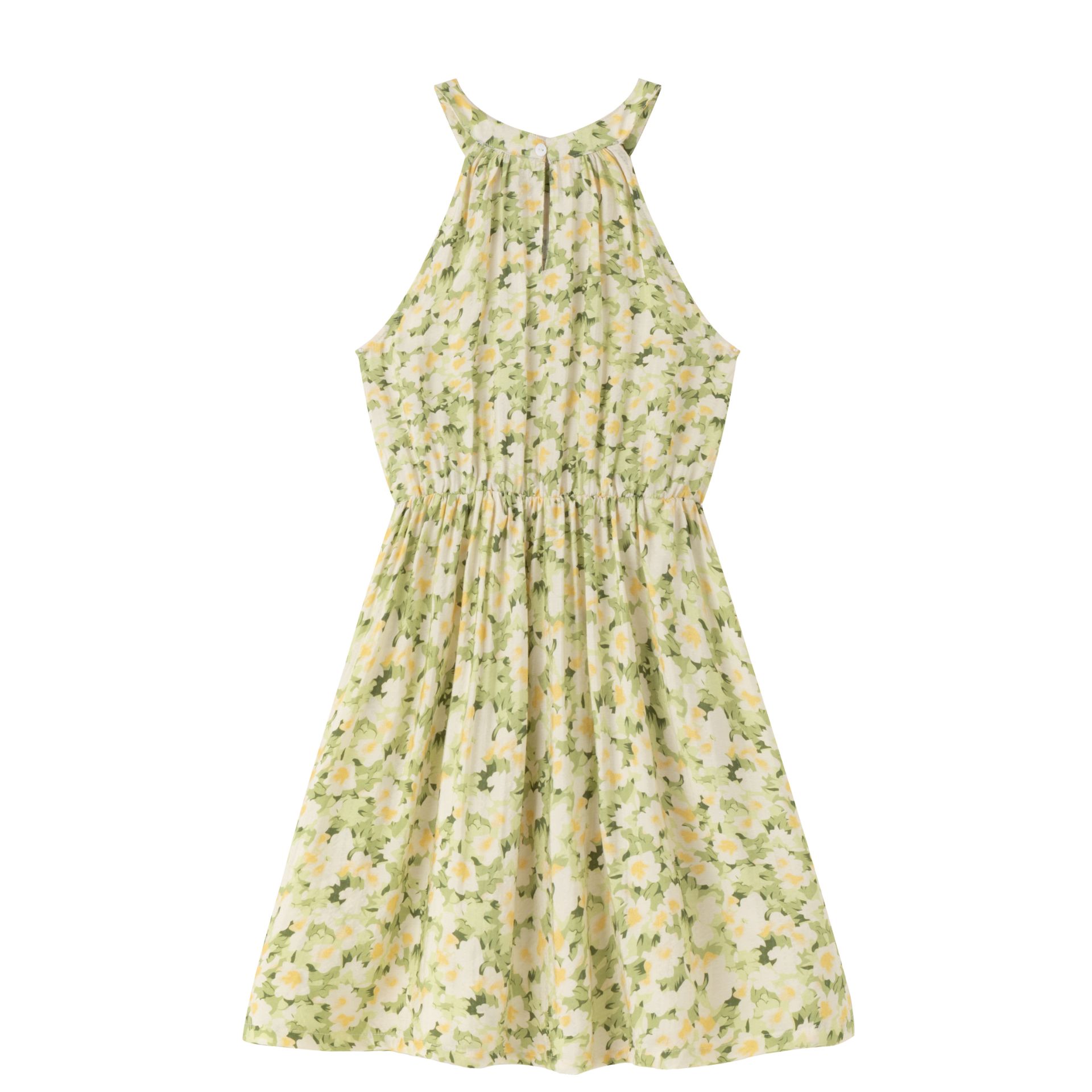 détail robe fille fleurie