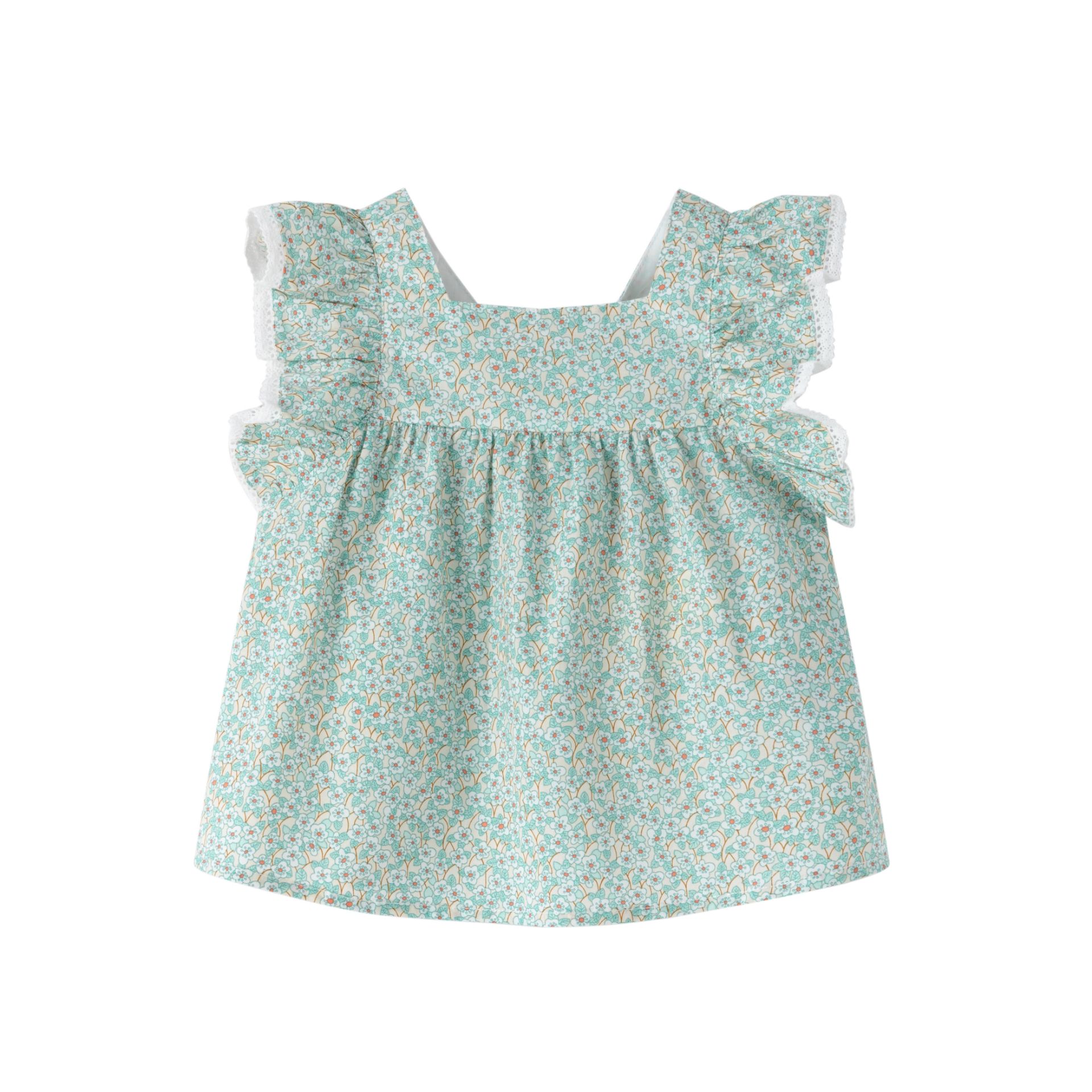 haut bébé imprimé fleuri