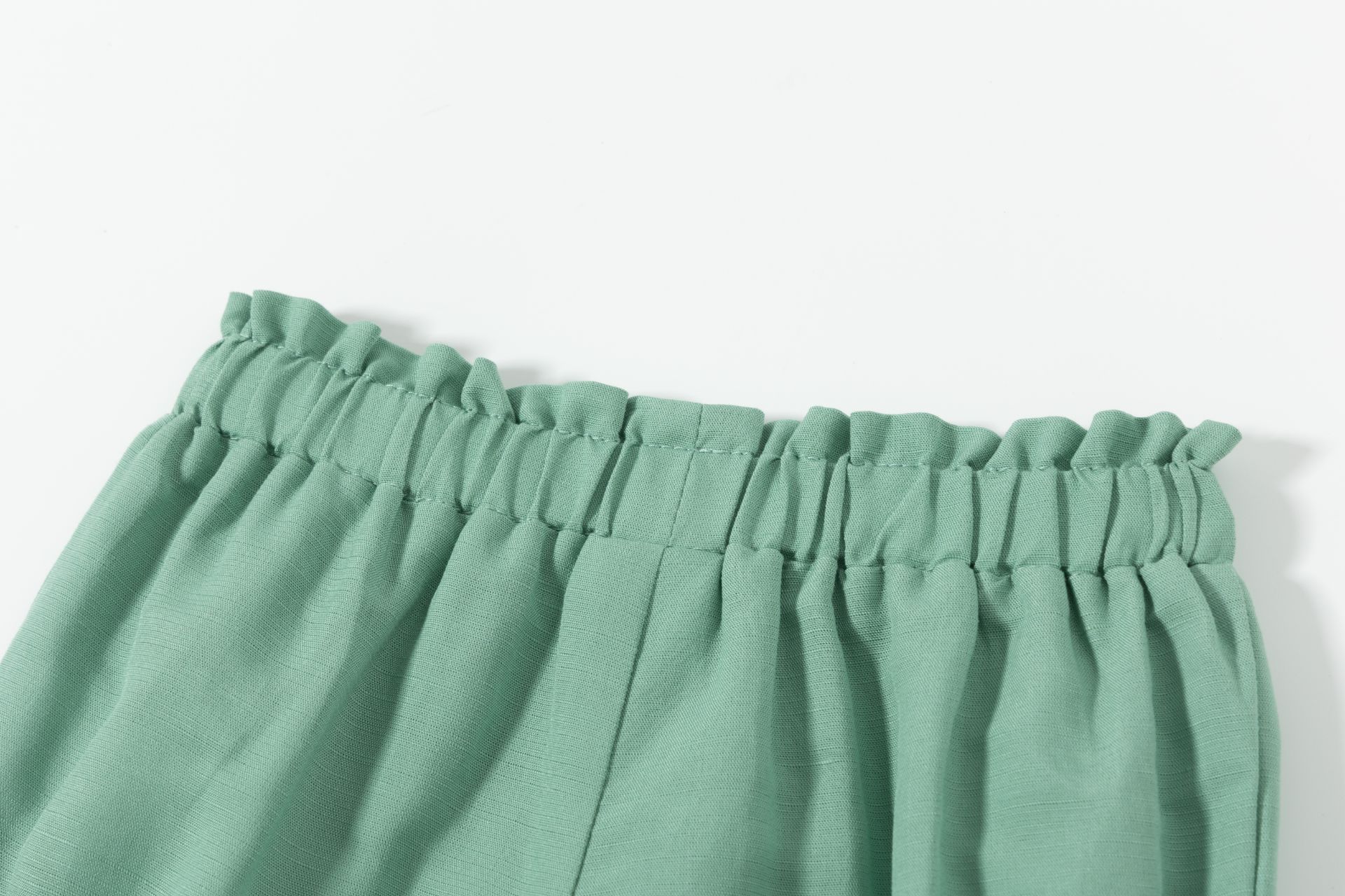 short d'été vert bébé fille