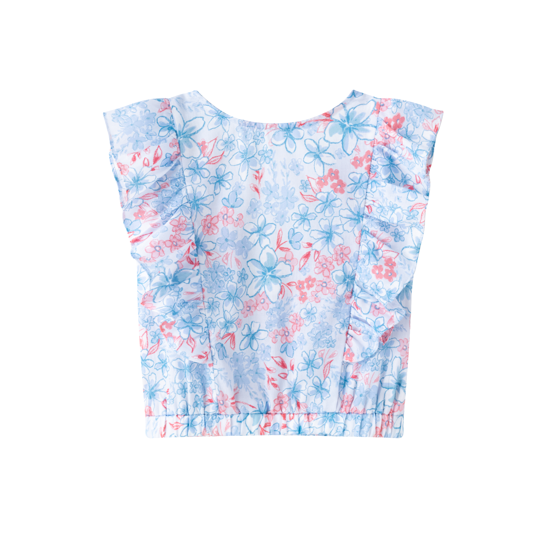 blouse cérémonie fleurs roses