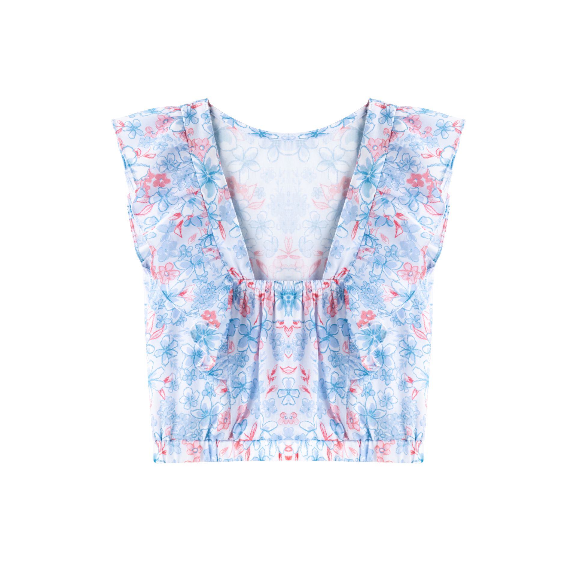 blouse enfant motifs floraux