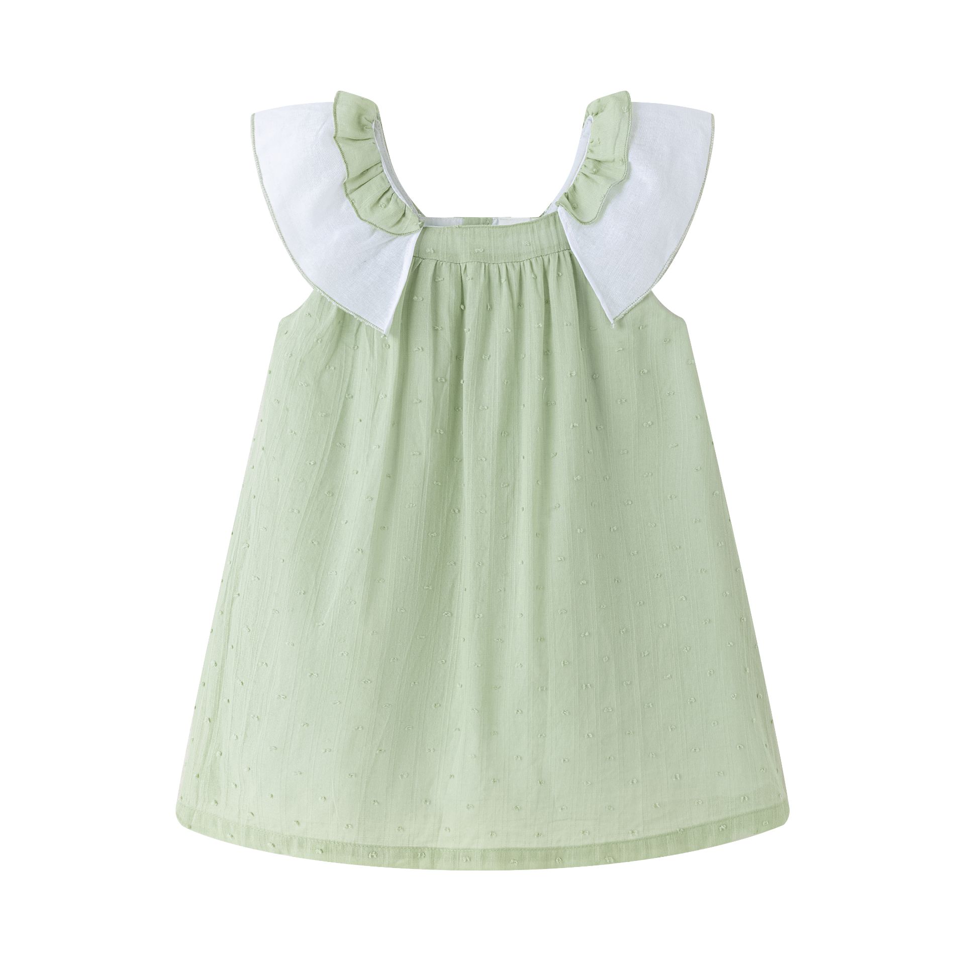 Robe de fête verte fille – Image 2