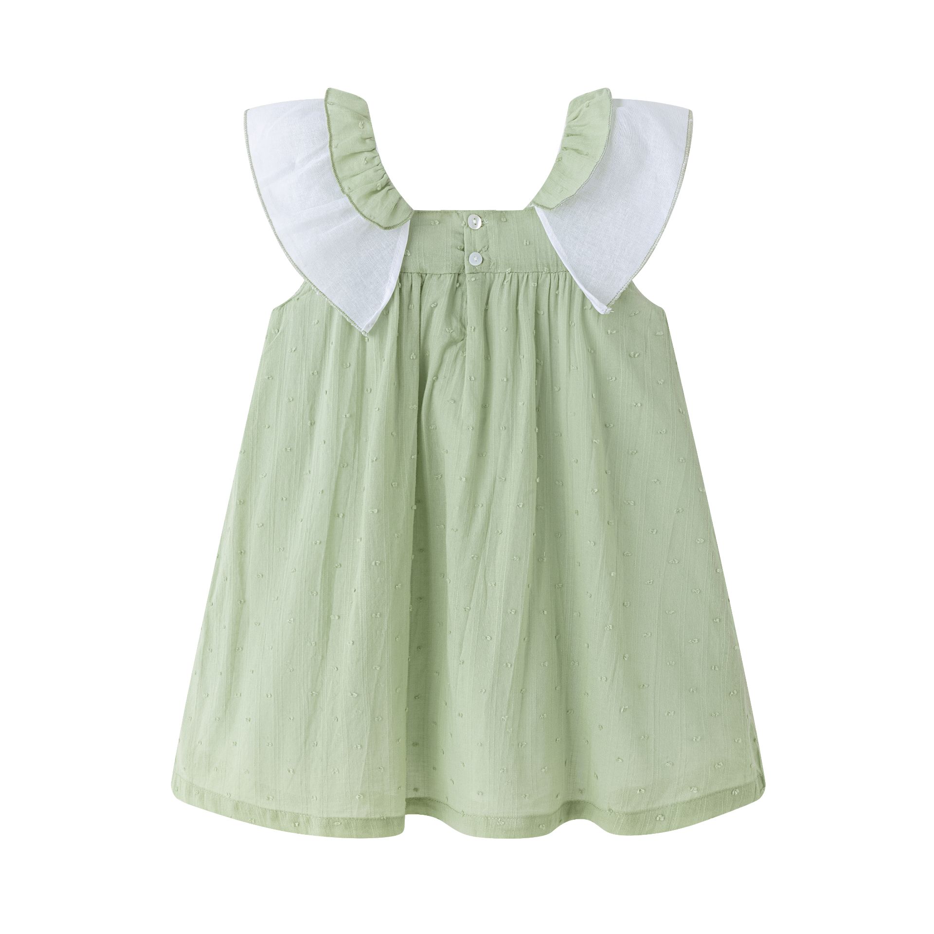 Robe de fête verte fille – Image 3