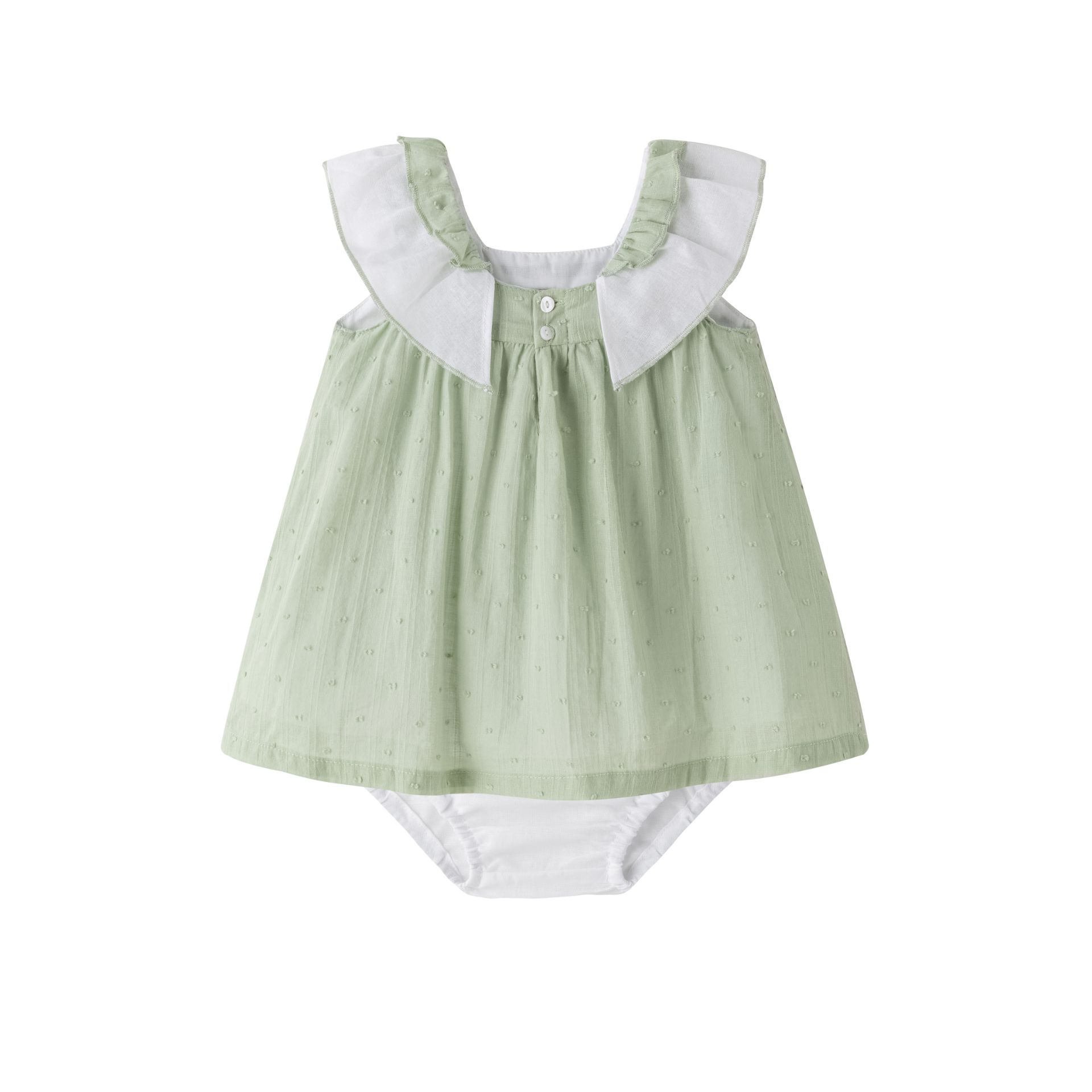 tenue cérémonie bébé verte