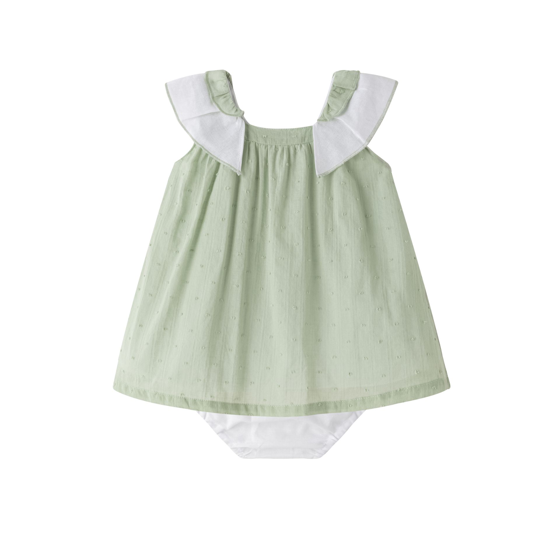 élégante robe bébé verte