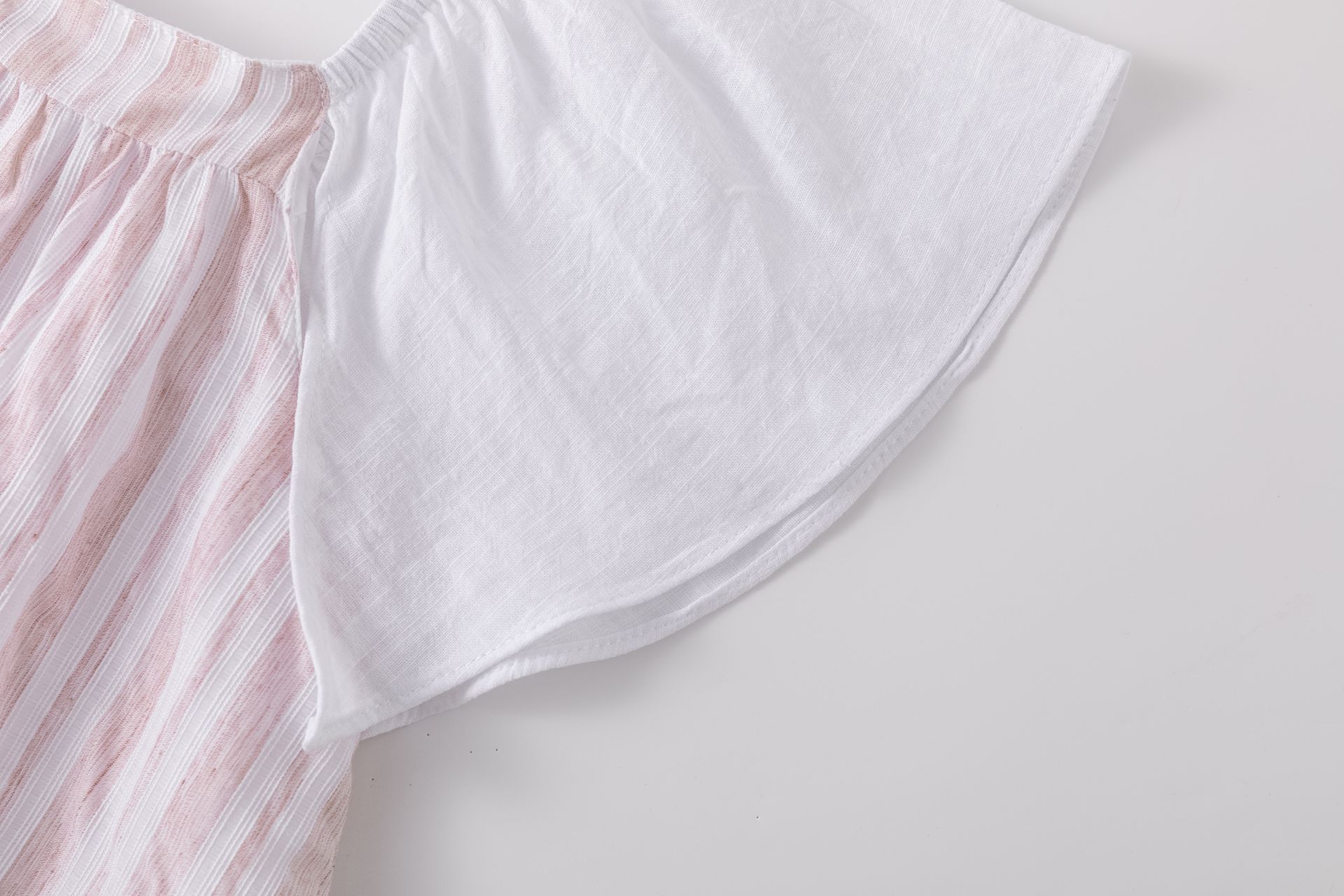 robe rayée rose pour fête