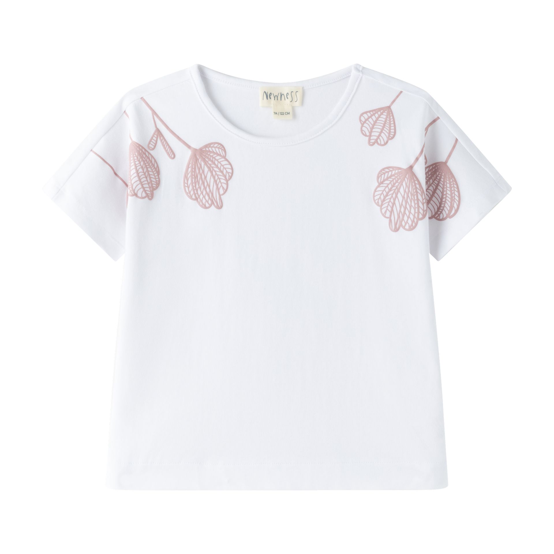 tee-shirt enfant rose et blanc