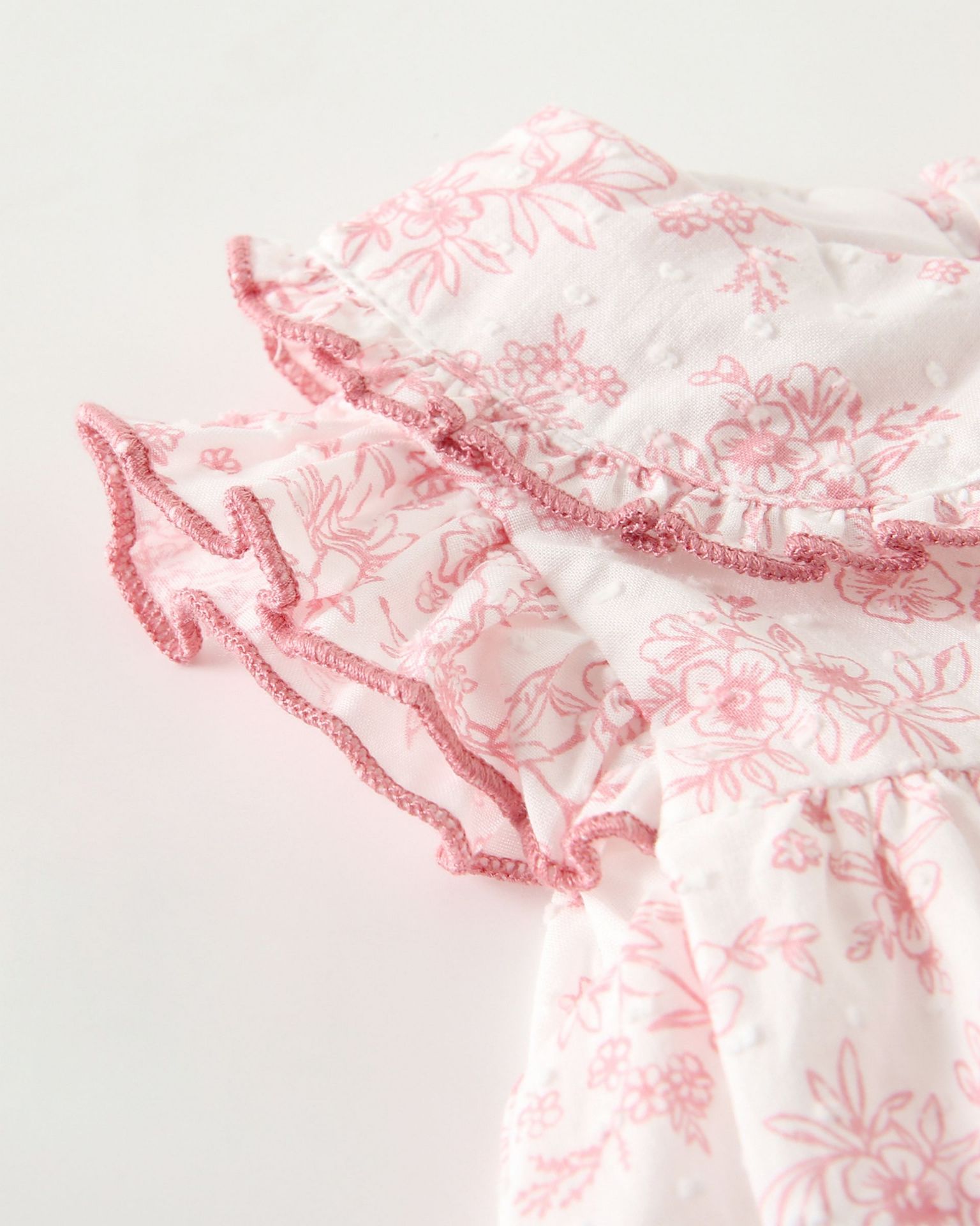 motif robe bébé flower