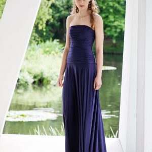robe de cérémonie bustier bleue