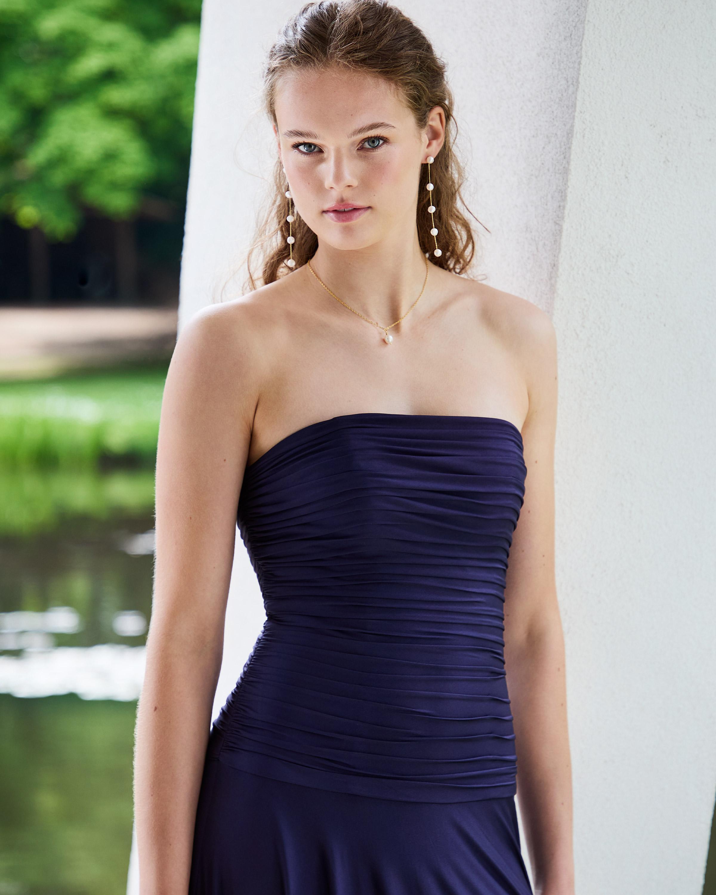 éclat robe de soirée bleue