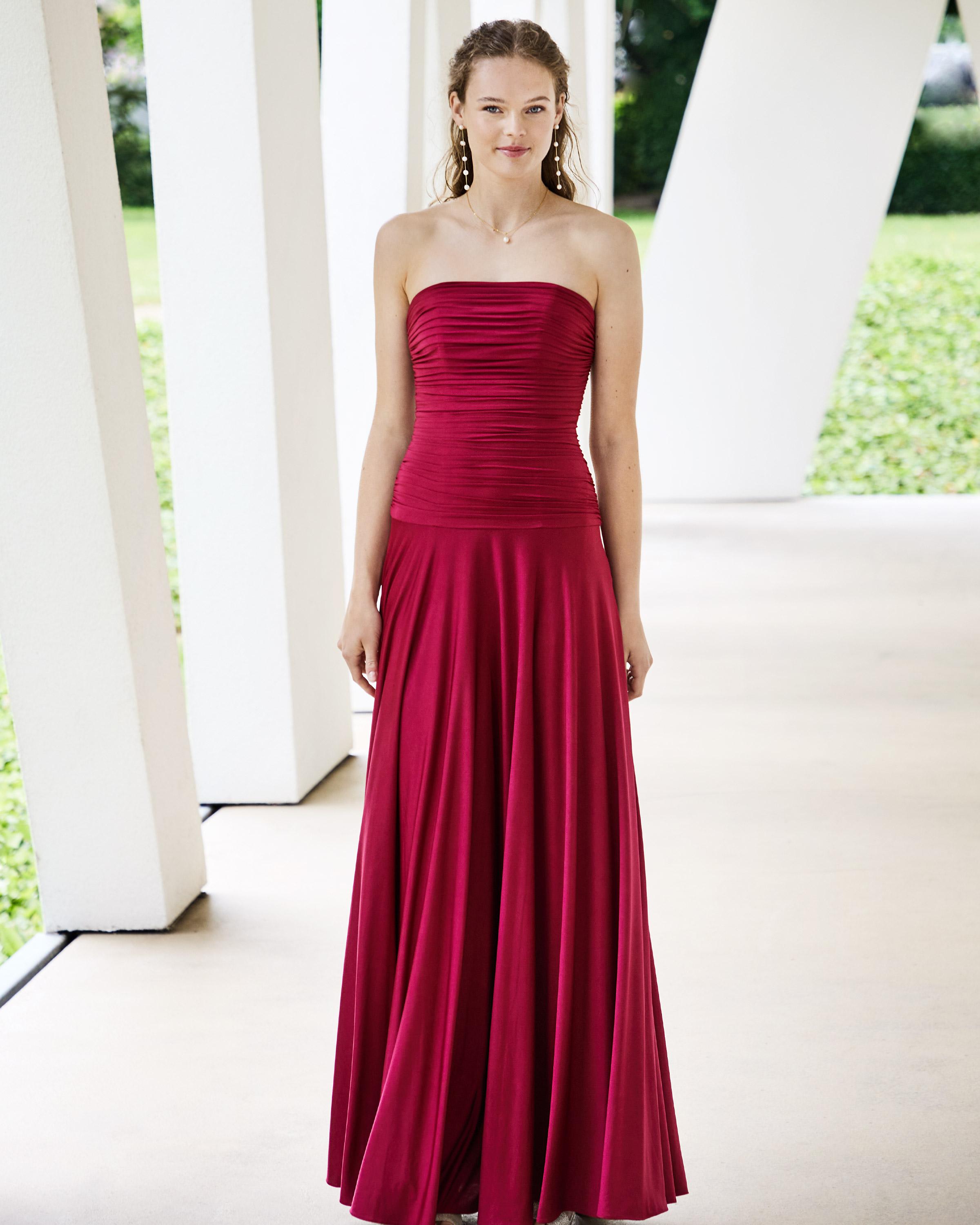 robe de cérémonie bustier rouge
