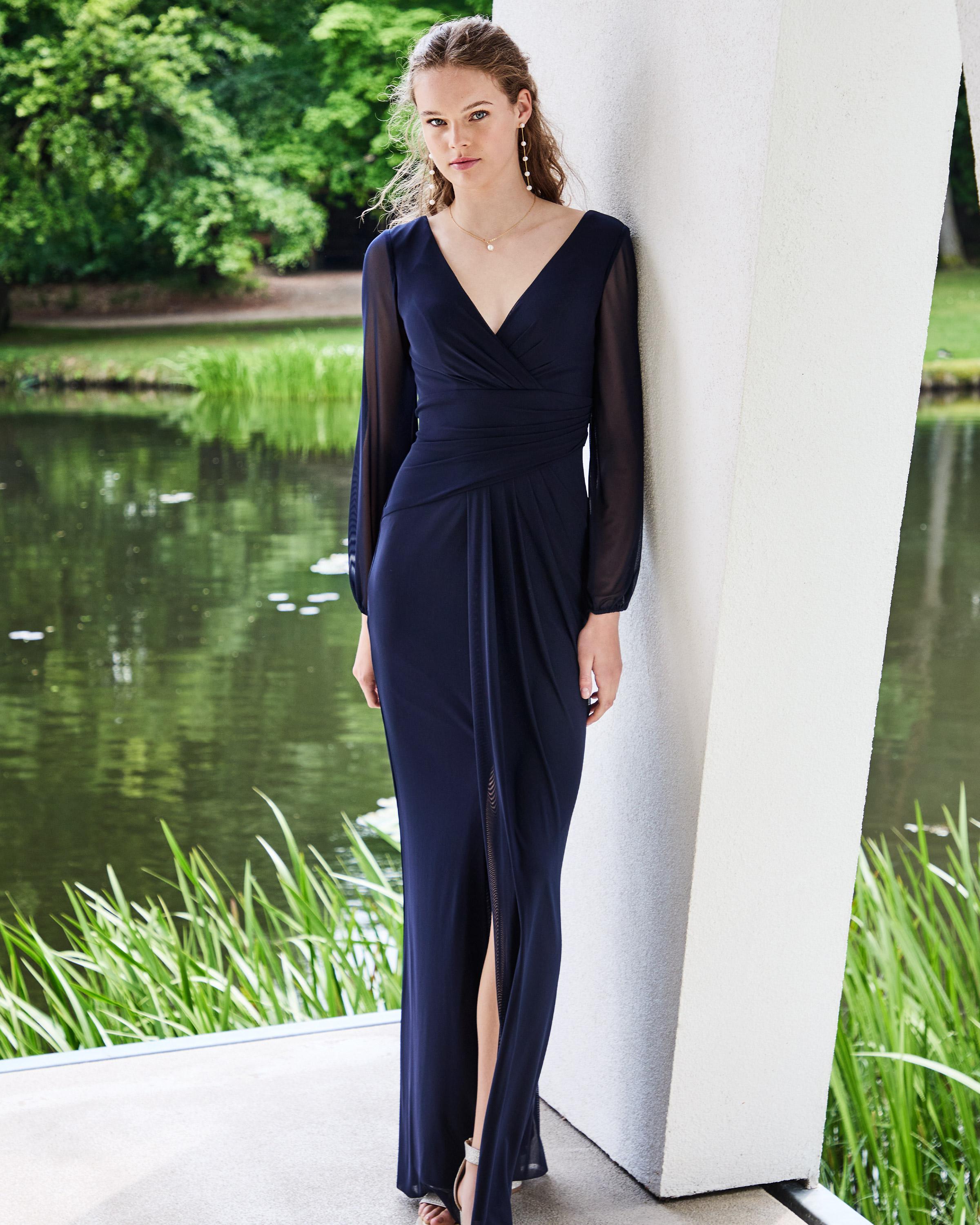 robe chic bleu marine