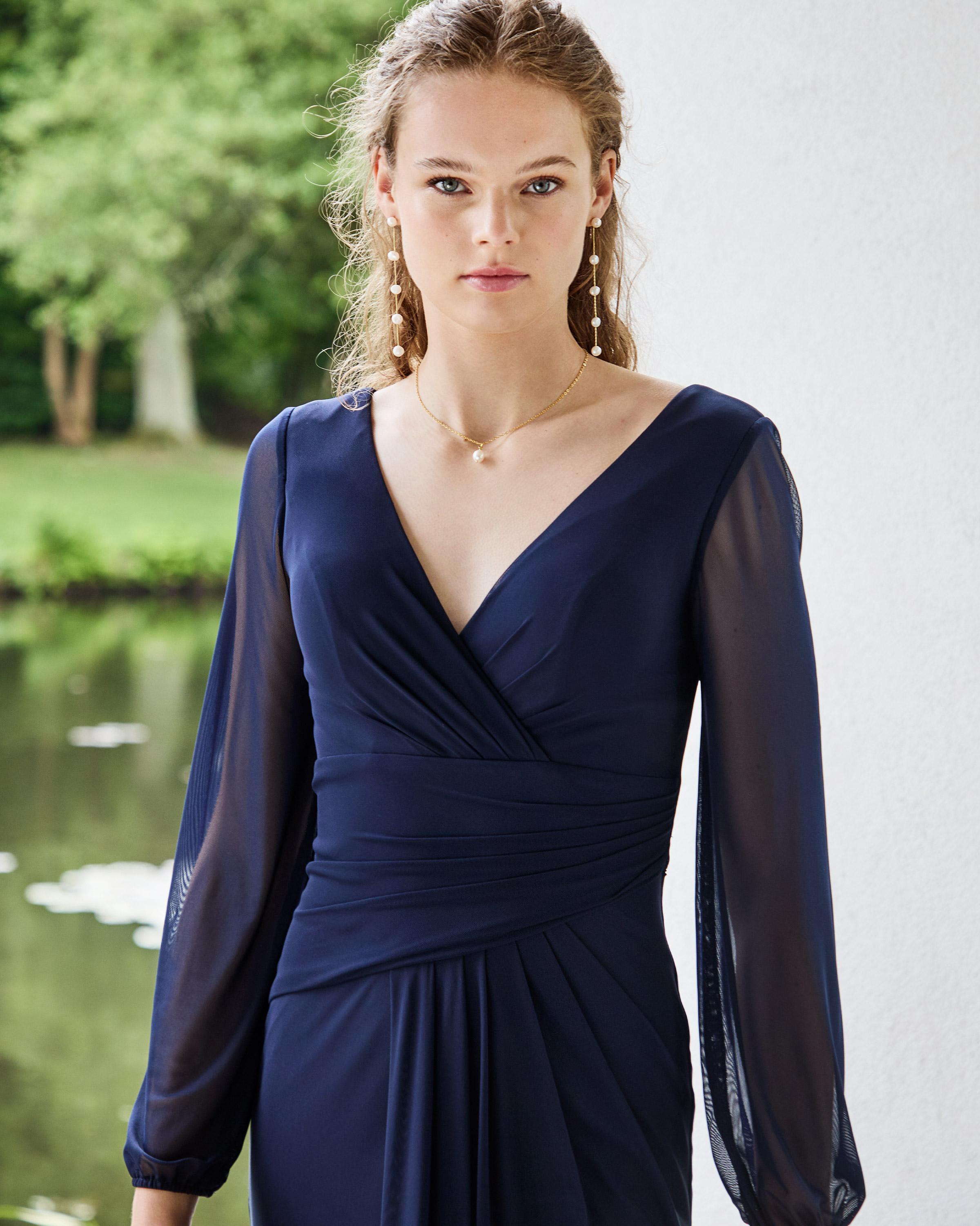 robe élégante manches longues