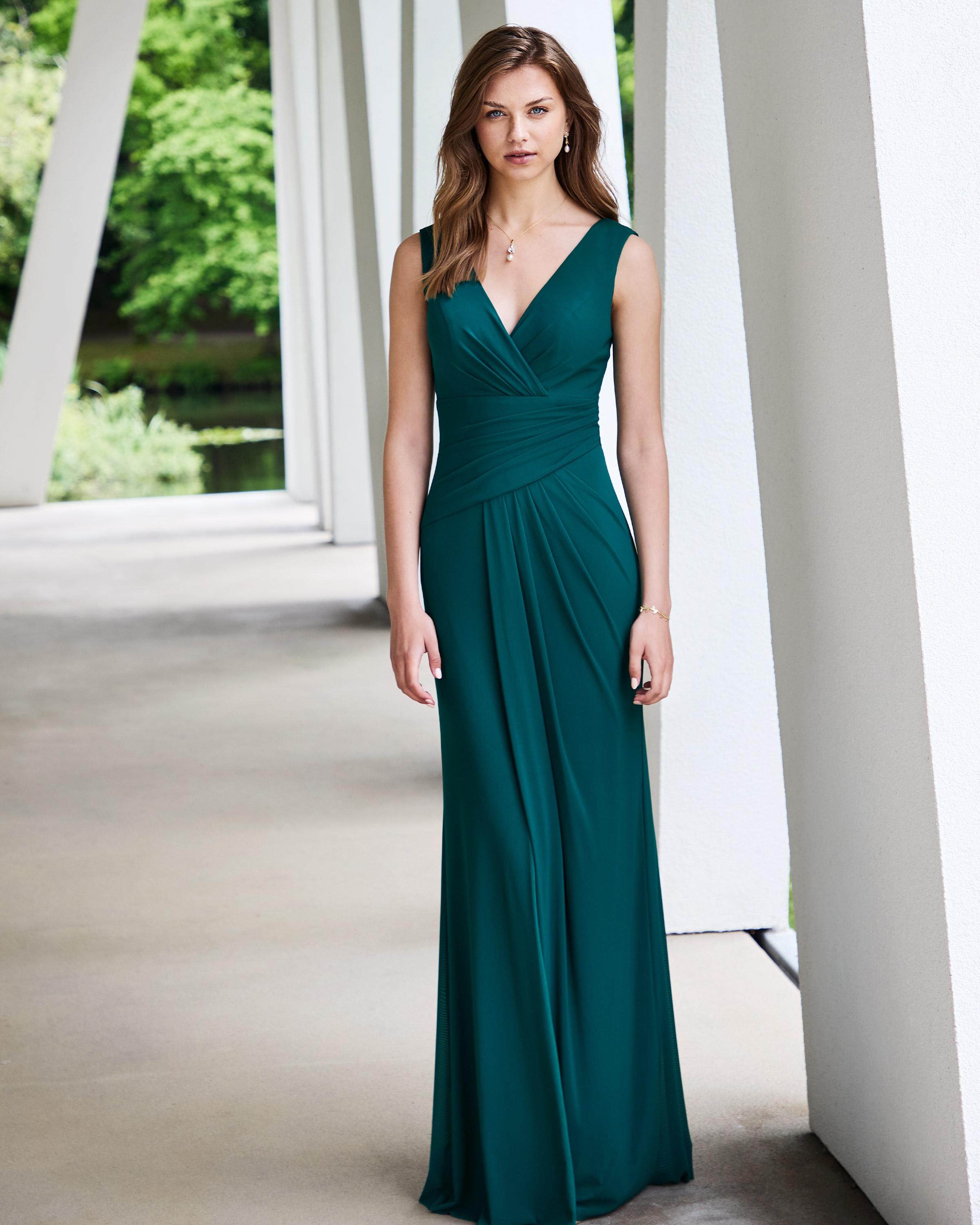 robe cérémonie verte