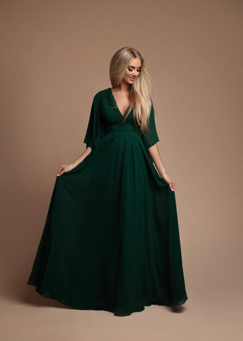 robe cocktail verte